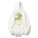 Trendy Brand Men's Youth Jerry Mouse Arrow Print Long Sleeve  Sweater hoodie