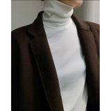 The Rock Turtleneck Winter Fleece-Lined Turtleneck Bottoming T-shirt Warm Top