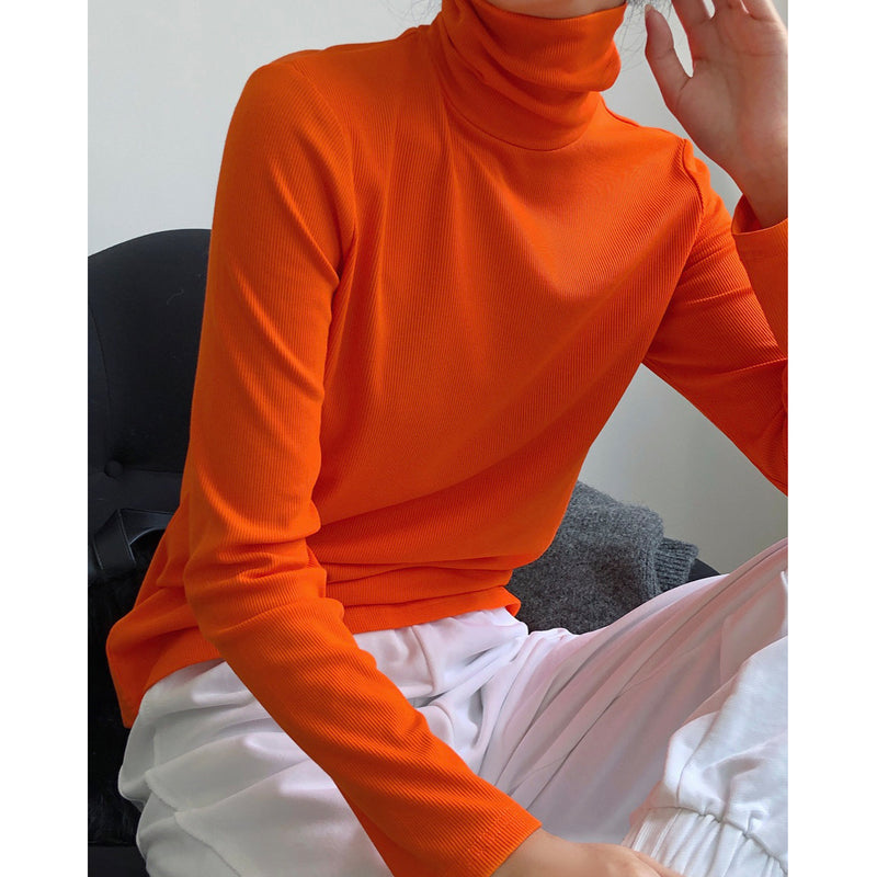 The Rock Turtleneck Winter Fleece-Lined Turtleneck Bottoming T-shirt Warm Top