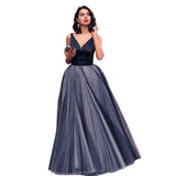 Formal Dresses & Gowns V-neck Sleeveless Dress Waist-Slimming Long Dress