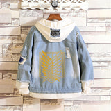 Comic Denim Jacket Men And Women Casual Loose Denim Jacket Anime