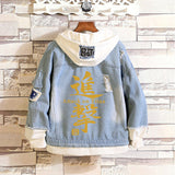 Comic Denim Jacket Men And Women Casual Loose Denim Jacket Anime