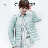 Women Winter Coats Puffer Jacket down Coat Lightweight Women's Thermal Liner Short Casual Autumn and Winter Collarless Thin Coat