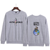 Travis Scott Astroworld Hoodie Casual Autumn and Winter round Neck Sweatshirt