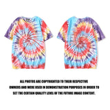 Shark Print T Shirt Ape Head Color Tie-Dye T-Shirt Short Sleeve
