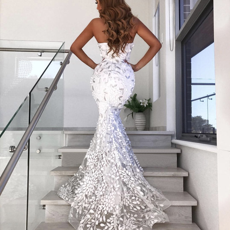 Formal Dresses & Gowns Women's Sexy Sleeveless Dress Slim-Fit Sheath Dress
