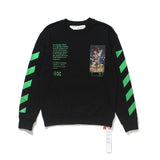 round Neck Top off Autumn and Winter Printed Beauty Crew Neck Cotton Sweater sweatshirt