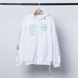 Spring and Autumn Pullover  Green Printing Casual plus Size Loose Sweater hoodie