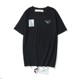 Kiss Oil Painting Direct Injection off Men's and Women's Same Loose All-Match Short Sleeve t shirt