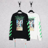 round Neck Top off Autumn and Winter Printed Beauty Crew Neck Cotton Sweater sweatshirt