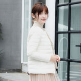 Women Winter Coats Puffer Jacket down Coat Lightweight Women's Thermal Liner Short Casual Autumn and Winter Collarless Thin Coat