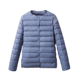 Women Winter Coats Puffer Jacket down Coat Lightweight Women's Thermal Liner Short Casual Autumn and Winter Collarless Thin Coat