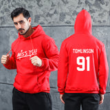 Men Graphic Hoodie Louis Tomlinson 91 One-Way Combination One Direction 1D Hooded Sweater