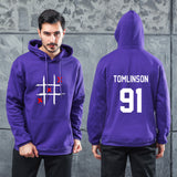 Men 'S Graphic Hoodie Men 'S Rock Sweater Louis Tomlinson 91 One-Way Combination One Direction 1D