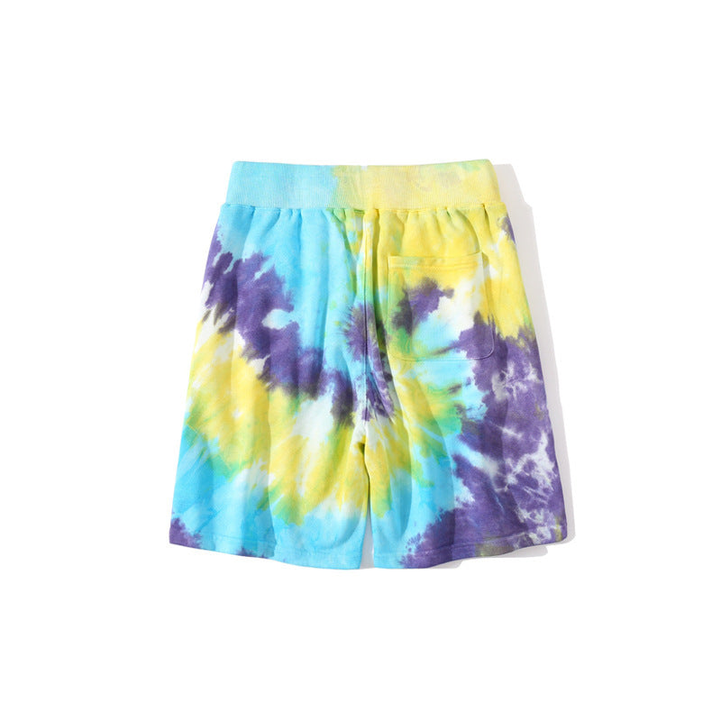 Shark Print Shorts Ape Head Blue Yellow Purple Shorts High Quality Casual Pants Beach Pants