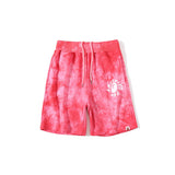 Shark Print Shorts Summer Classic Tie-Dye Men'S And Women'S Casual Shorts Middle Pants