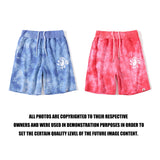 Shark Print Shorts Summer Classic Tie-Dye Men'S And Women'S Casual Shorts Middle Pants