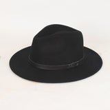 Fedora Golf Hats Autumn and Winter White Hat Female Wool Cowboy Hat