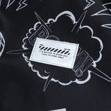 Grafitti Sweatshirts Autumn Graffiti Printing Men's Loose Zip Trench Coat Coat Jacket