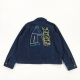 Baggy Jacket Machine Embroidery Denim Coat Jacket