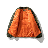 College Jacket Workwear Cotton Coat Men's Retro Loose Stitching Cotton-Padded Jacket Neutral