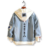 Comic Denim Jacket Casual Loose Denim Jacket