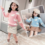 Girl Pullover Sweaters Warm Fashion Pullover Knitting Bottoming Shirt