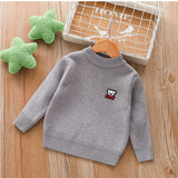 Boys Sweater Children's Thickened Men's Mink Fur Baby Sweater