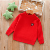 Boys Sweater Children's Thickened Men's Mink Fur Baby Sweater