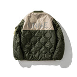 College Jacket Workwear Cotton Coat Men's Retro Loose Stitching Cotton-Padded Jacket Neutral