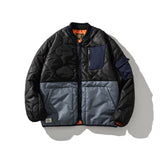College Jacket Workwear Cotton Coat Men's Retro Loose Stitching Cotton-Padded Jacket Neutral