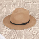 Fedora Golf Hats Wool Cap Women Autumn and Winter Warm Vintage Top Hat Women