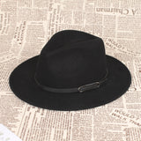 Fedora Golf Hats Wool Cap Women Autumn and Winter Warm Vintage Top Hat Women