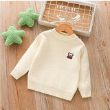 Boys Sweater Children's Thickened Men's Mink Fur Baby Sweater