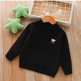 Boys Sweater Children's Thickened Men's Mink Fur Baby Sweater