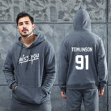 Men Graphic Hoodie Louis Tomlinson 91 One-Way Combination One Direction 1D Hooded Sweater