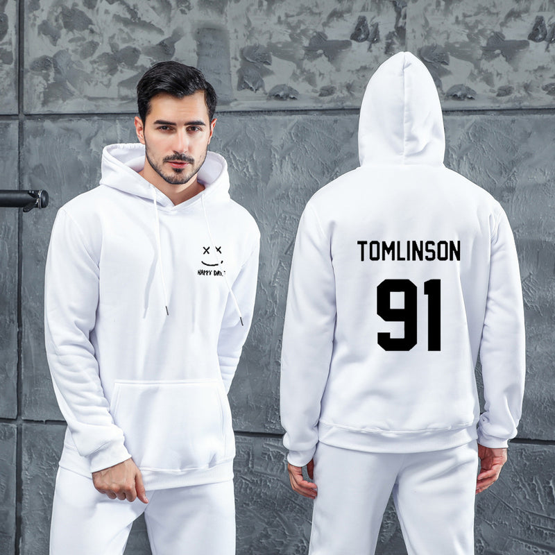 Men Graphic Hoodie Autumn and Winter Long Sleeve Men's Printed Cotton Hooded Men Sweaters Menswear