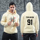 Men 'S Graphic Hoodie Men 'S Rock Sweater Louis Tomlinson 91 One-Way Combination One Direction 1D