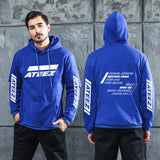 Men Graphic Hoodie Men's Group Ateez Hooded Sweater Loose Hooded Printed Hood Sweater