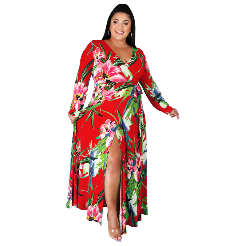 Nina Parker plus Size Dresses Casual Long Sleeve Dress Dress