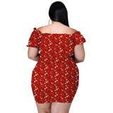 Nina Parker plus Size Dresses Elegant Sexy off-Shoulder and Black plus Size Dress