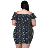 Nina Parker plus Size Dresses Elegant Sexy off-Shoulder and Black plus Size Dress
