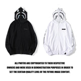 Shark Print Hoodie Shark Sweater Reflective Color Ape Head Coat Hooded Hoodie