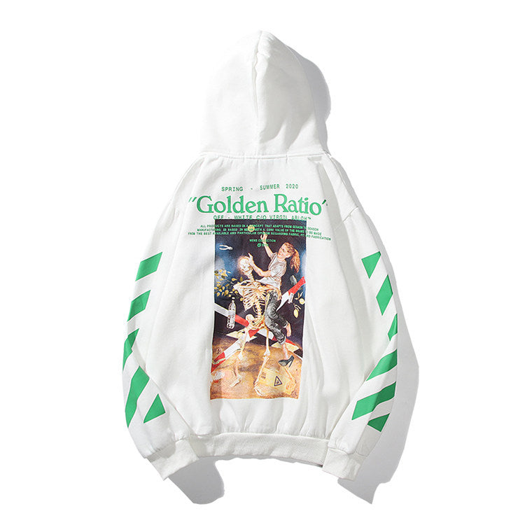 Caravaggio Hoodie Skull Oil Painting Couple Coat