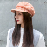 Check Beret Hat Vintage Spring Leisure Hat