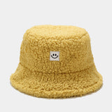 Smiley Face Cap Autumn and Winter Hat Winter Bucket Hat
