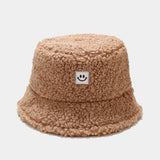 Smiley Face Cap Autumn and Winter Hat Winter Bucket Hat