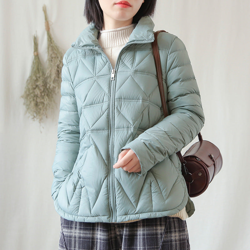 Women Winter Coats Puffer Jacket Down Coat Down Jacket Female Short Stand Collar White Duck Down Coat Female