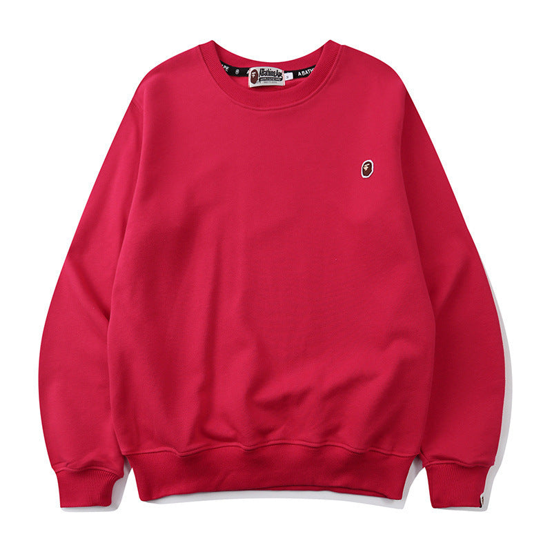 Shark Print Sweatshirts Men'S And Women'S Autumn And Winter Round Neck Pullover Embroidery Sweater