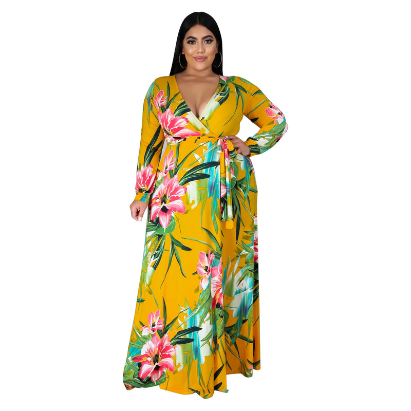 Nina Parker plus Size Dresses Casual Long Sleeve Dress Dress